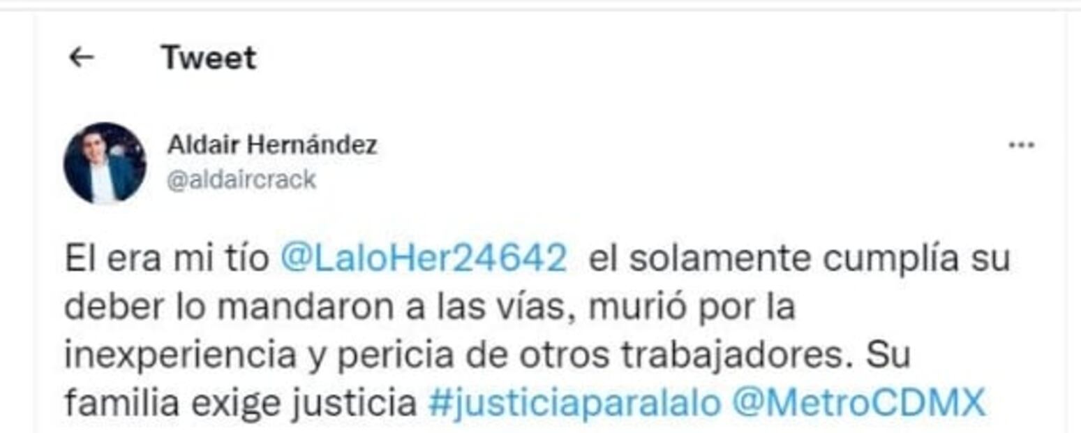 "Lo mandaron a las vías, murió por inexperiencia de otros empleados", Sobrino de trabajador arrollado por tren pide justicia  