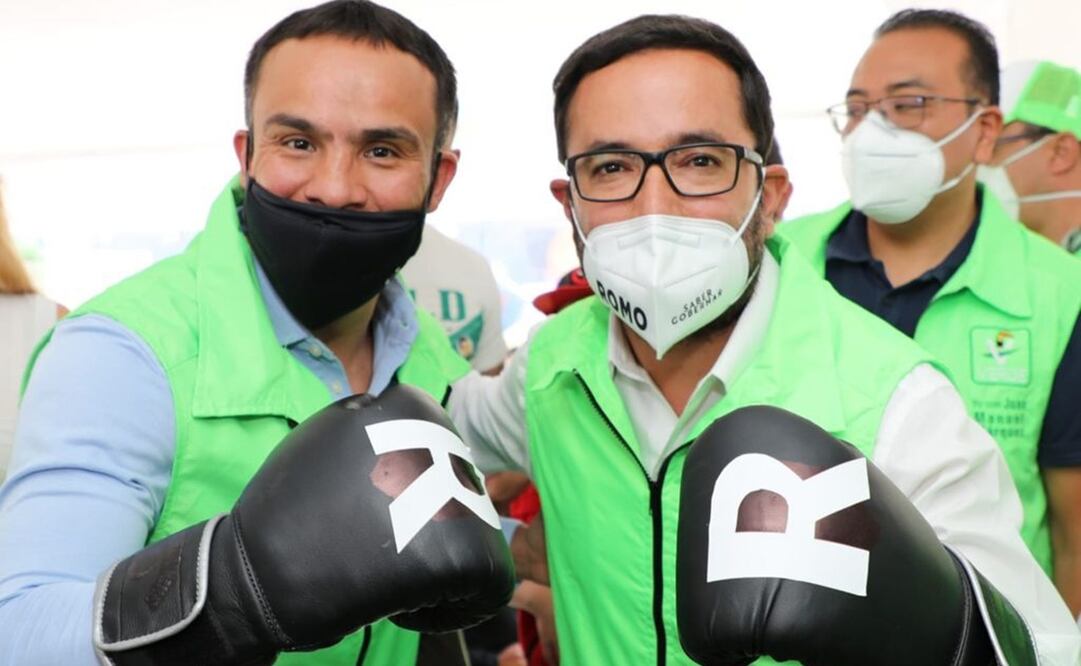 El campeón Juan Manuel Márquez también es candidato, pero por el PVEM a una diputación federal. Foto. Especial