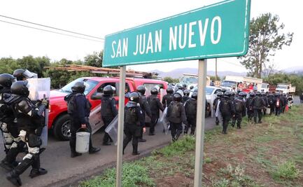 Operativo deja 12 personas detenidas en Nuevo San Juan Parangarícutiro, Michoacán 