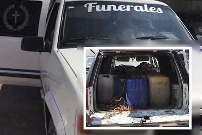 Hallan una carroza fúnebre ¡huachicolera!