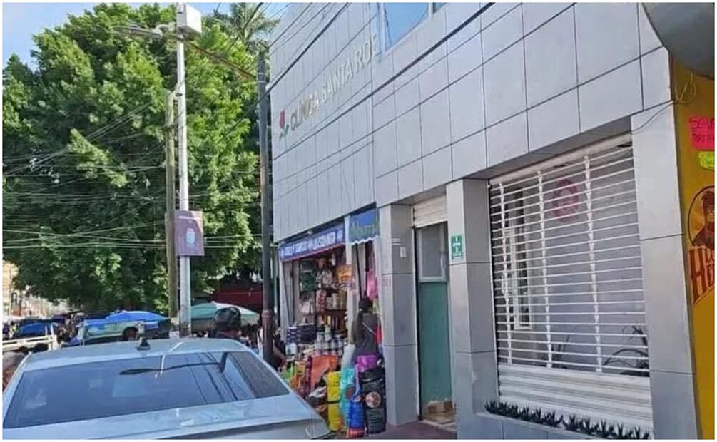 Clínica Santa Rosa, ubicada en Tuxtla, la capital de Chiapas fue cerrada tras la muerte de la mujer (27/12/2024). Foto: Especial