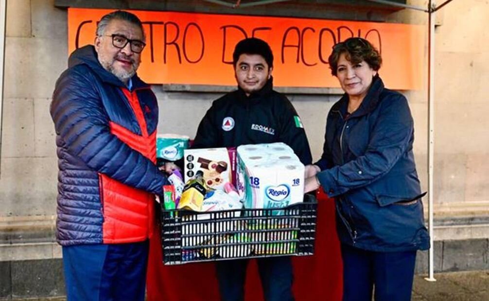 Delfina Gómez anuncia apertura de centro de acopio para Guerrero / Foto: facebook.com/DelfinaGomezAlvarez