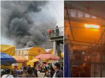 Las fotos y videos más impactantes del incendio en Mercado de Sonora