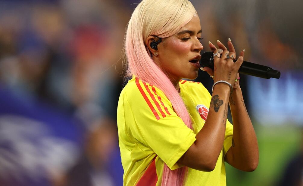 Karol no logró convencer a los usuarios, aunque en la cancha se llevó la ovación del público. Foto: AFP.