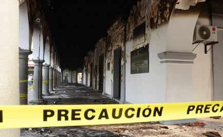 Fire at City Hall of Veracruz