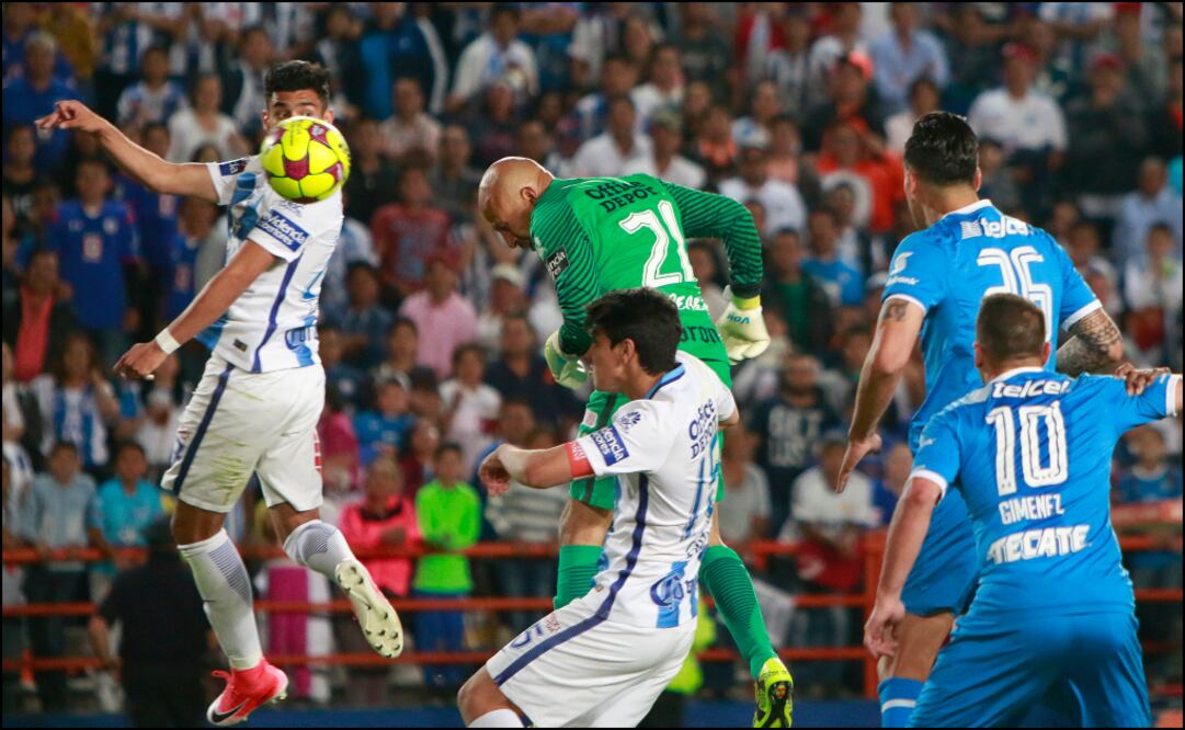 Pérez le marcó dos goles a Corona (Archivo)