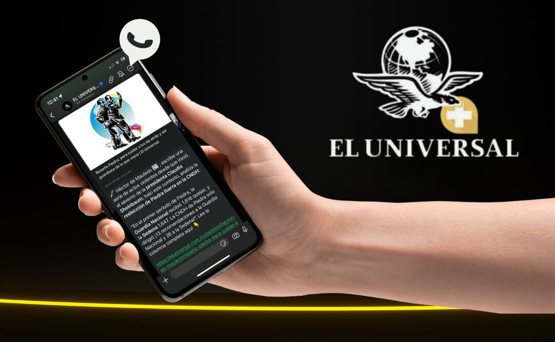 EL UNIVERSAL Plus te invita a unirte a su canal de WhatsApp donde diariamente recibirás las mejores noticias.  |  Foto: especial.