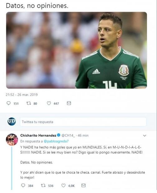 Las publicaciones más polémicas del "Chicharito" Hernández