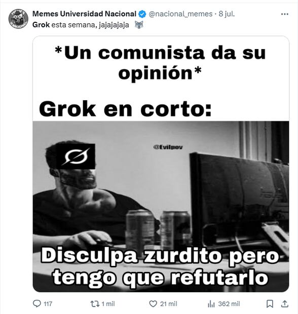 Usuarios de redes sociales compartieron sus mejores memes y reacciones. Foto: X Captura de pantalla