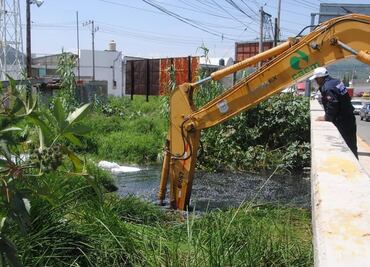 Sube nivel del canal Acapol en Valle de Chalco