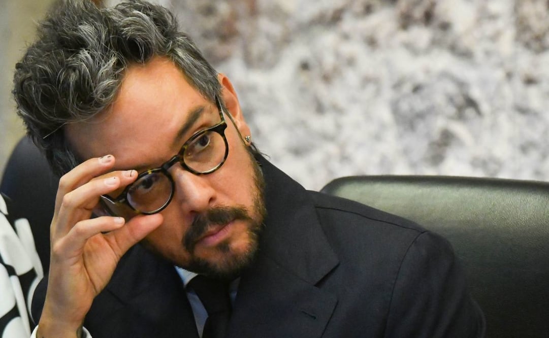 Genaro Lozano compareció ante la Primera Comisión de Asuntos Políticos e Internacionales de la Comisión Permanente del Congreso de la Unión este miércoles 20 de agosto de 2025. Foto: Mario Jasso/ Cuartoscuro