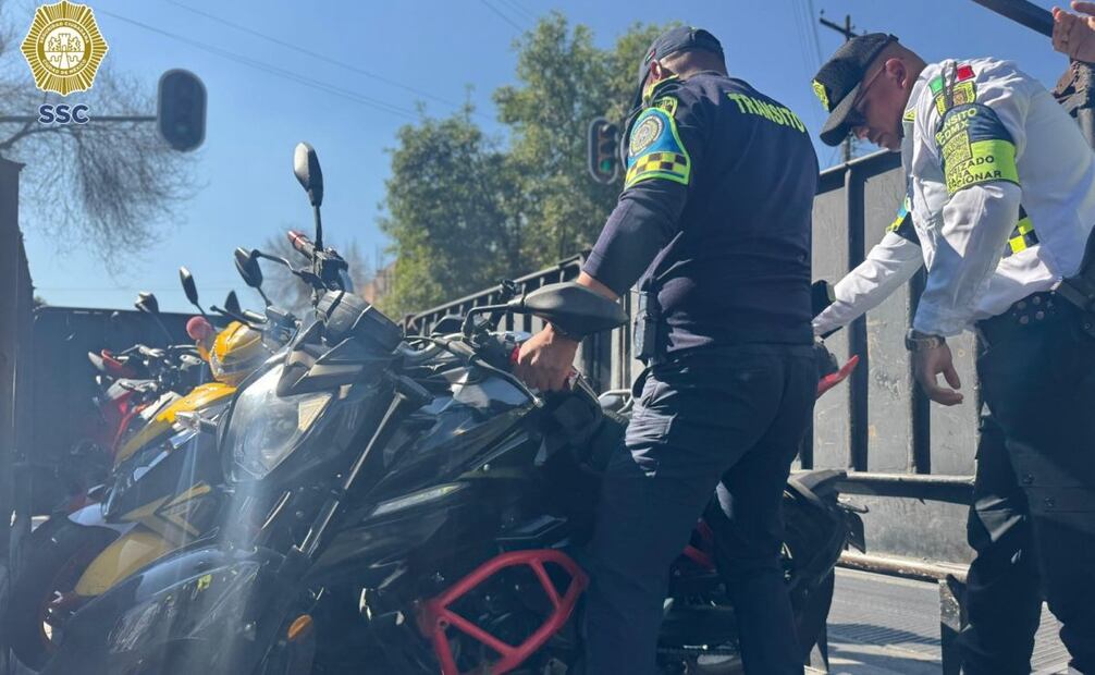SSC remitió 36 motocicletas al deposito vehicular (22/04/2025). Foto: Especial