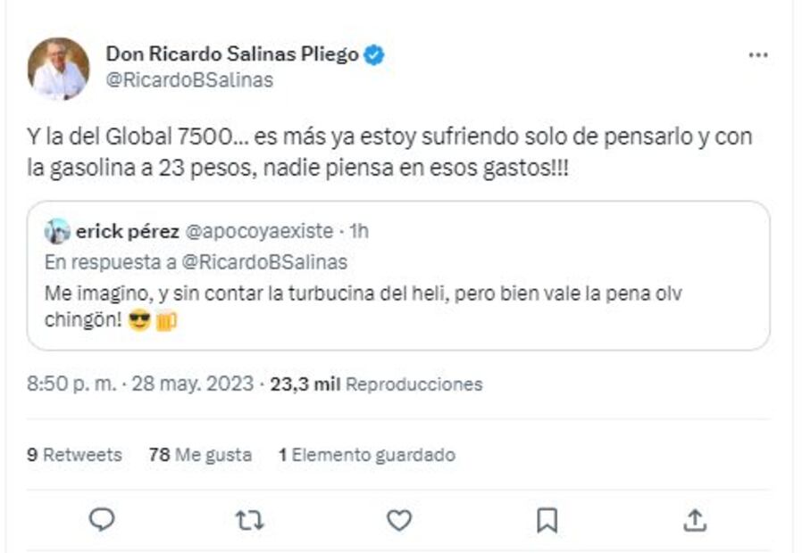 Salinas Pliego contestó a los aficionados que se quejaron por el exceso de comerciales durante la Final entre chivas y Tigres. / Foto: Twitter
