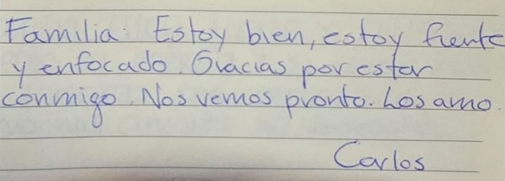 Mensaje del mexicano Carlos Pérez Osorio (4/10/2025). Foto: Especial