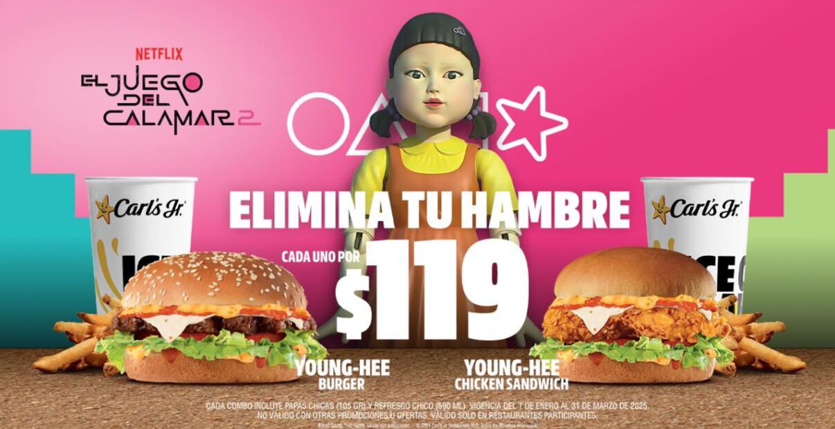 Este es el costo que tendrá cada co0mbo. Foto: Car'ls Jr