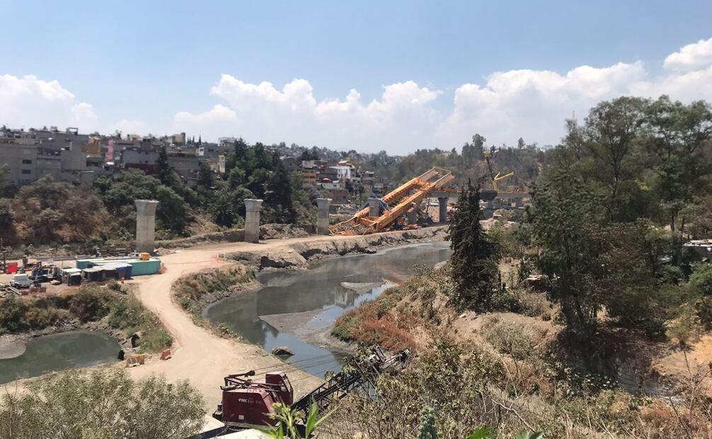 Accidente en obra del Tren Interurbano. Foto:Diego Prado / EL UNIVERSAL