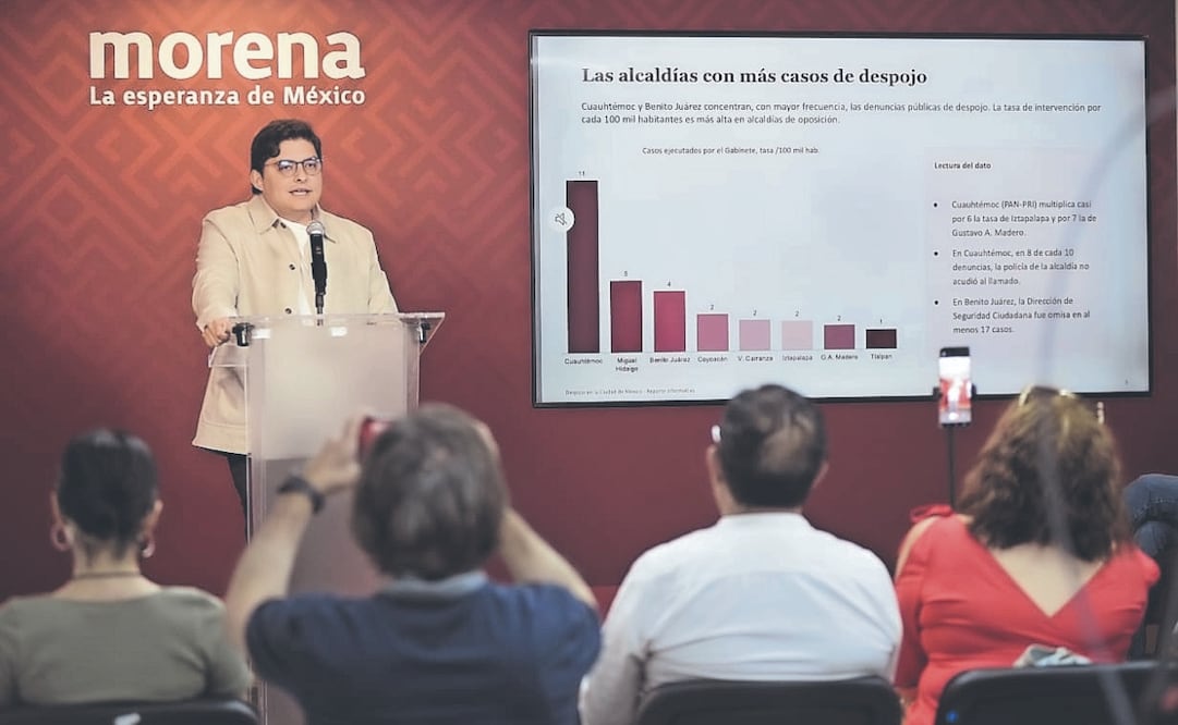 El vocero de Morena expuso que el despojo se tiene que atender de manera multifactorial. Foto: Especial