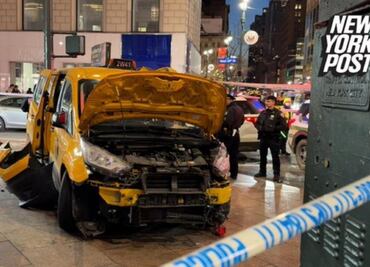 Taxista atropella a peatones en Nueva York; reportan varios heridos