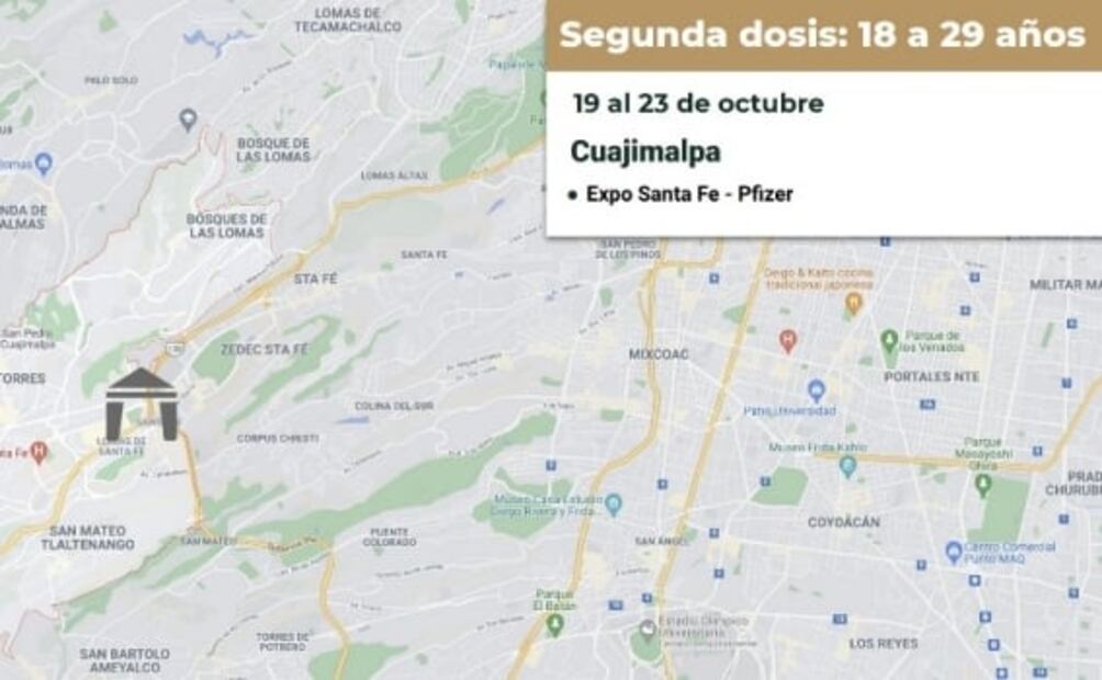 ¿Dónde y cuándo aplicarán segundas dosis Covid de 18 a 29 años en la CDMX?