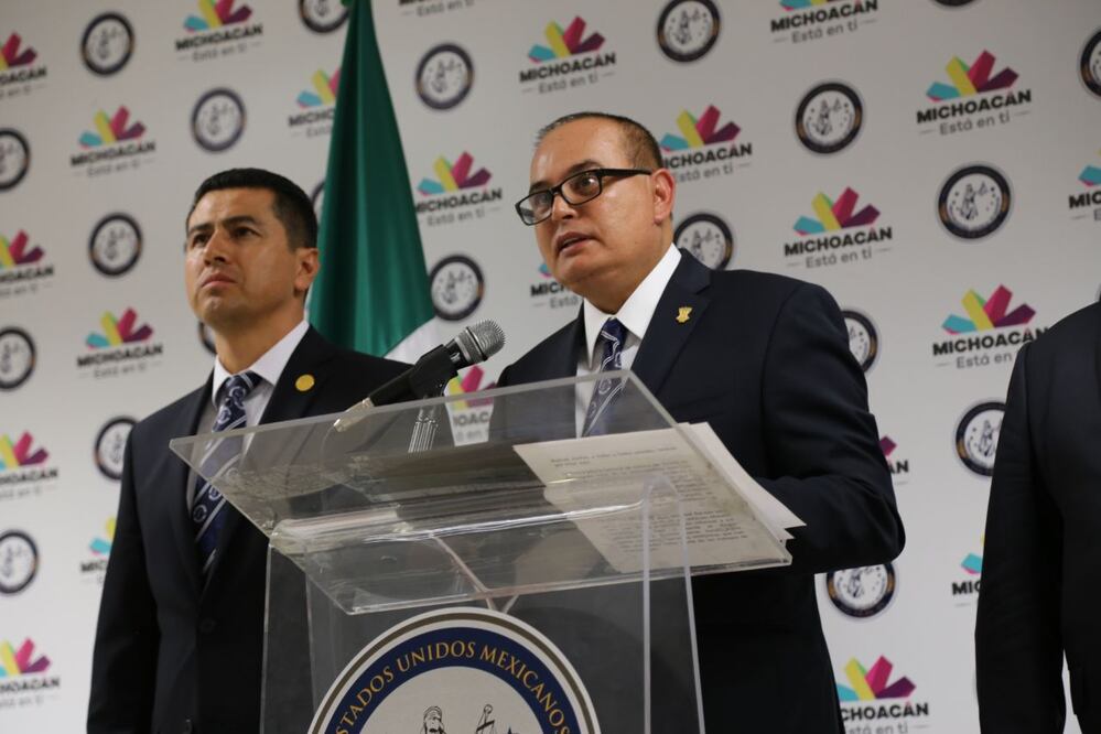 En la foto: José Martín Godoy, procurador de Michoacán (ESPECIAL)