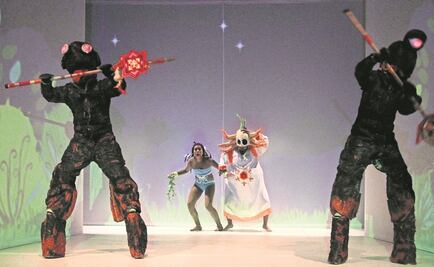 La creación, según los huicholes, en escena