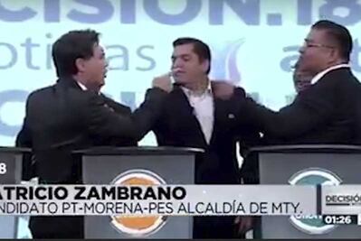 ”Pato” Zambrano amaga con "partirle la madre" a oponente en pleno debate