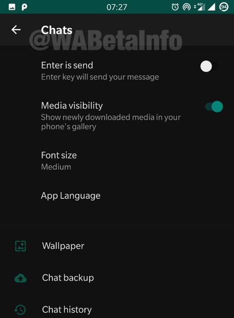 Modo oscuro de WhatsApp, filtran imágenes de cómo lucirá