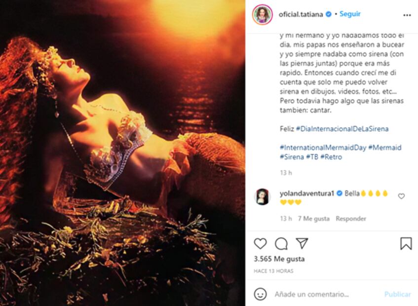 Tatiana se disfraza de sexy sirena y así reaccionan sus fans