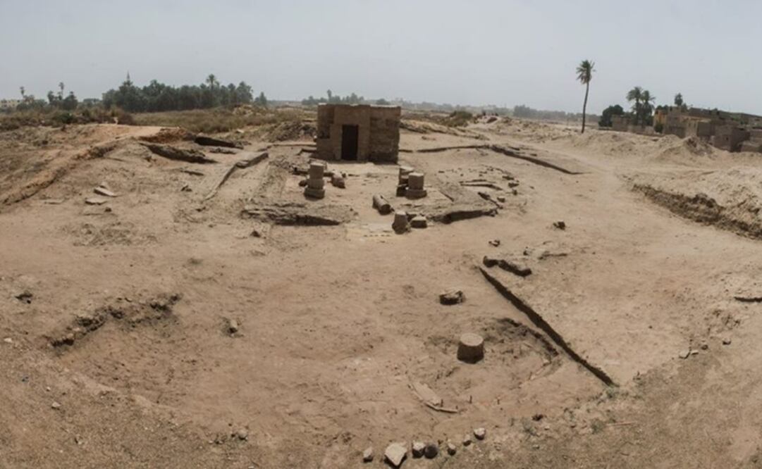 Arqueólogos egipcios descubrieron los vestigios de un santuario dedicado al dios Osiris. Foto: Facebook Ministry of Antiquities وزارة الآثار