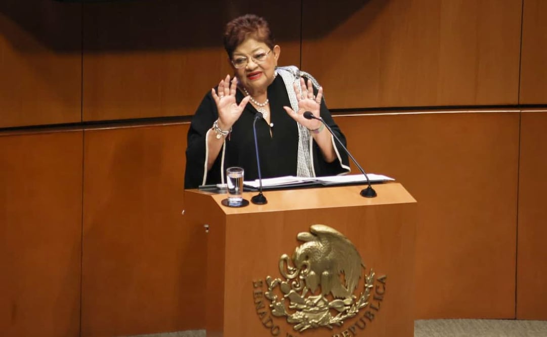 Ernestina Godoy comparece ante el Senado previo a la votación en el Senado para nombrar a la nueva fiscal General (03/12/25) Foto: Luis Camacho/EL UNIVERSAL
