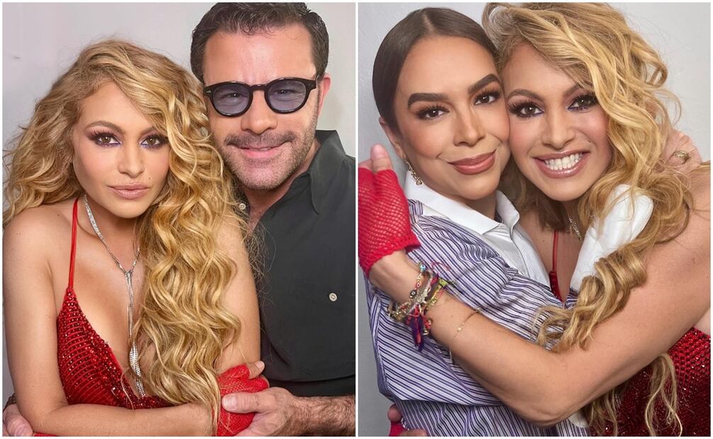 Paulina Rubio se reencuentra con Eduardo Capetillo y Biby Gaytán.