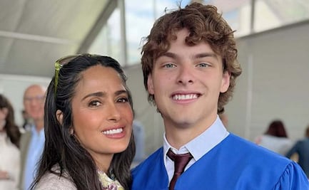 El outfit de Salma Hayek para la graduación de su hijastro 
