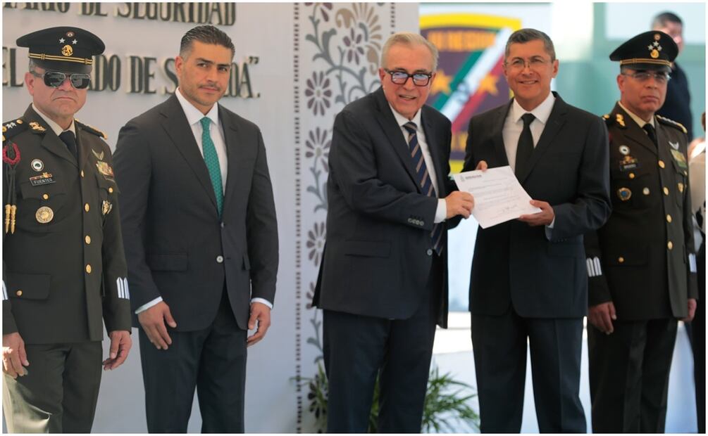 Buscan restaurar la paz en Sinaloa con el nombramiento de Óscar Rentería Schazarino (21/12/2024). Foto: Oficial