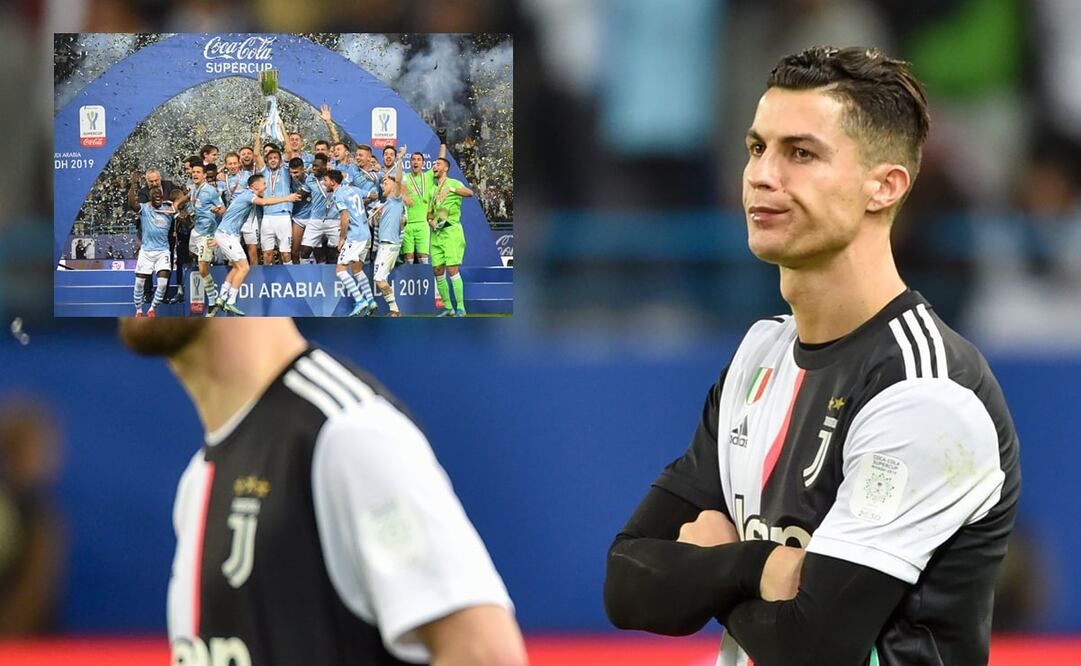 Lazio derrota y le gana la Supercopa Italiana a la Juventus con todo y CR7