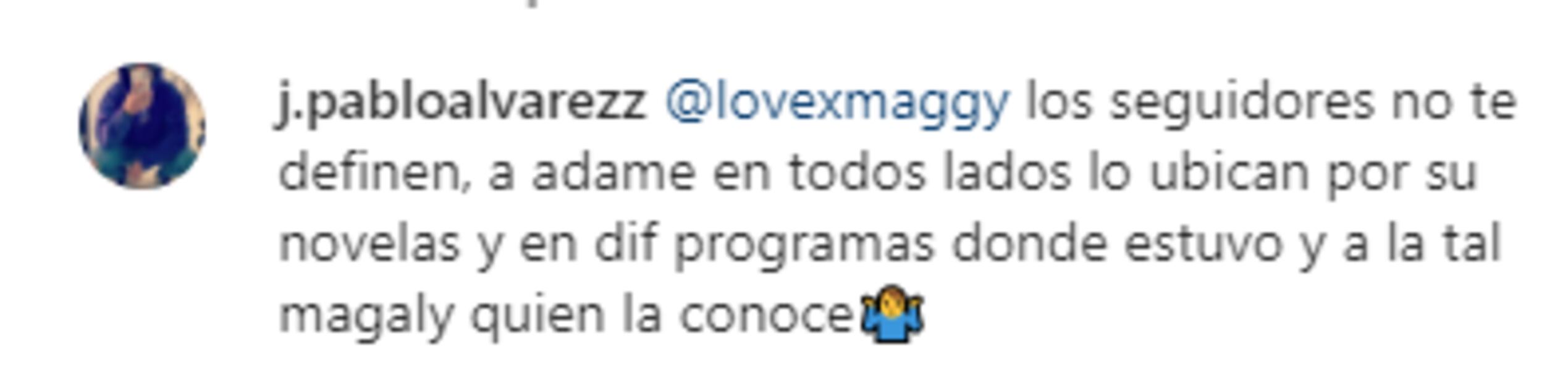 Alfredo Adame bromea a su exnovia Magaly por usar filtros y ella le responde 