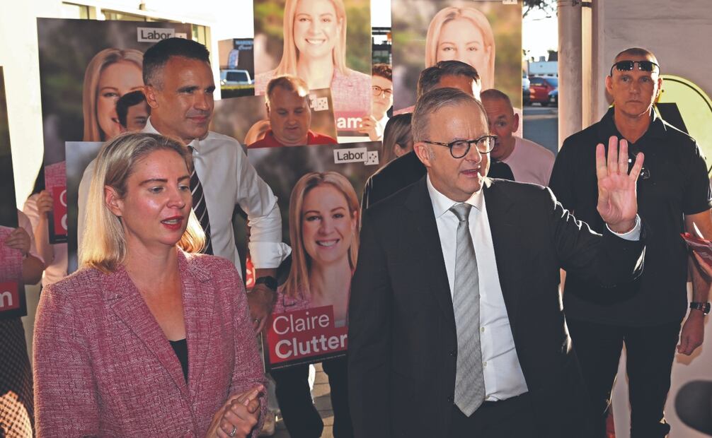 El premier australiano, Anthony Albanese, en Adelaide. Foto: de LUKAS COCH. EFE