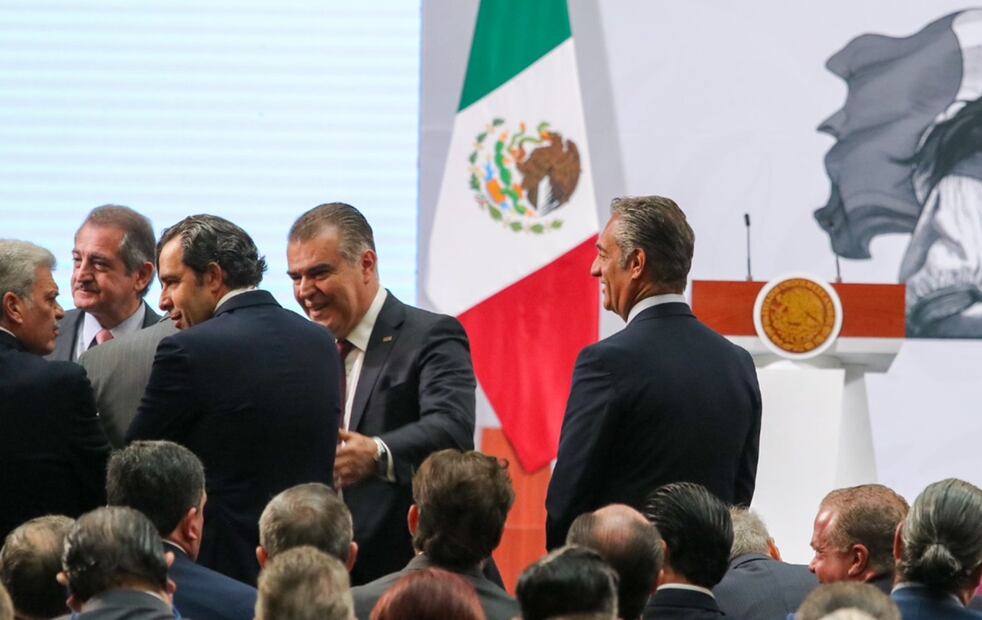 La presidenta Claudia Sheinbaum agradeció al sector empresarial por su apoyo y llamados de unidad nacional ante la amenaza de aranceles por parte del presidente de Estados Unidos, Donald Trump. Foto: Axel Sánchez/EL UNIVERSAL
