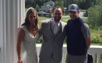 Justin Timberlake "se coló" entre los novios