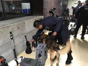 San Lázaro amanece con vallas, arcos detectores y binomios caninos