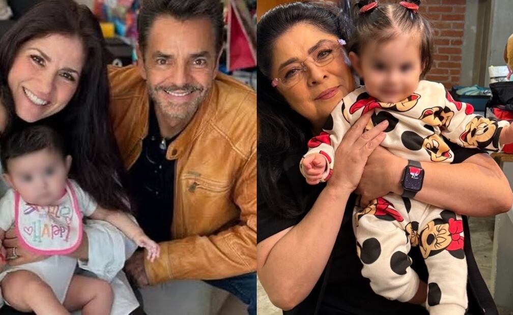 Alessandra Rosaldo, esposa de Eugenio Derbez, y Victoria Ruffo, madre de Jose Eduardo Derbez, junto a Tessa. Foto: Instagram oficial.