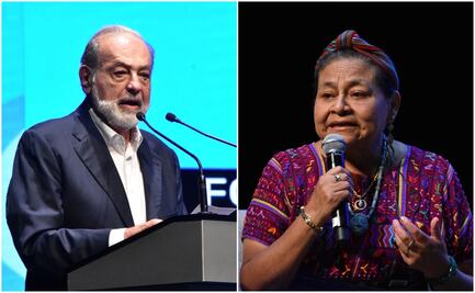Carlos Slim y Rigoberta Menchú clausuran Cumbre Mundial Premios Nobel por la Paz en Nuevo León