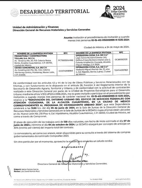 El último plazo que se solicitó para entregar el AGA fue de 120 días naturales, por lo que se terminaría el 4 de octubre de 2024, sin embargo no se han cumplido los plazos.