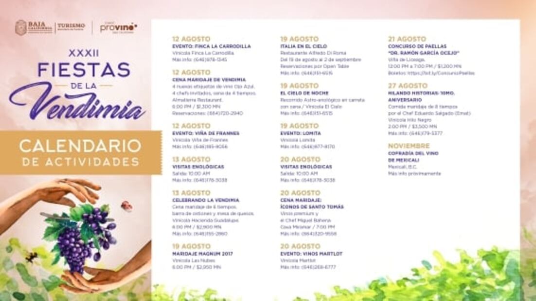 Visita Baja California y vive las XXXII Fiestas de la Vendimia