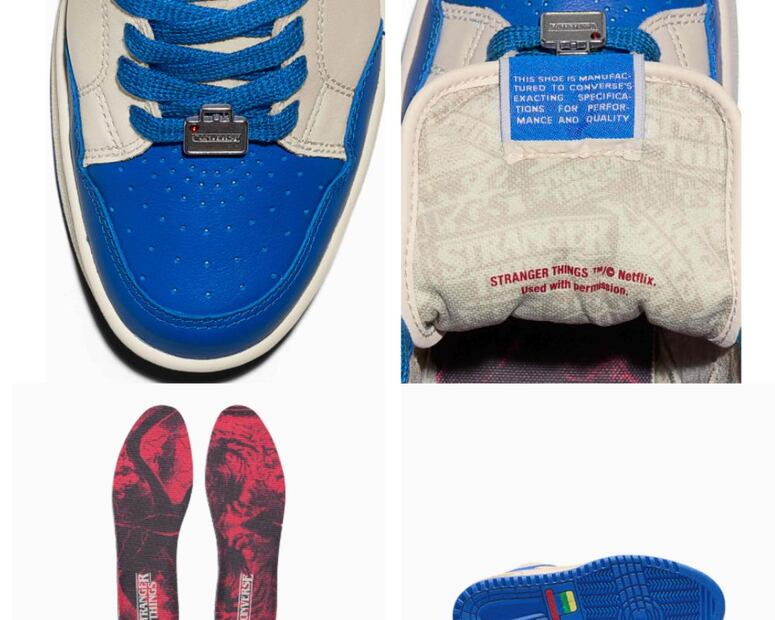 Las plantillas de este modelo de tenis están inspiradas en Vecna de Stranger Things. Foto: Converse