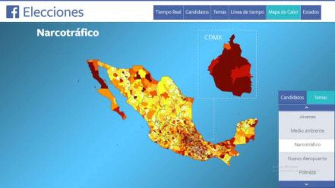 Relación México- EUA se posiciona en Facebook, previo al debate