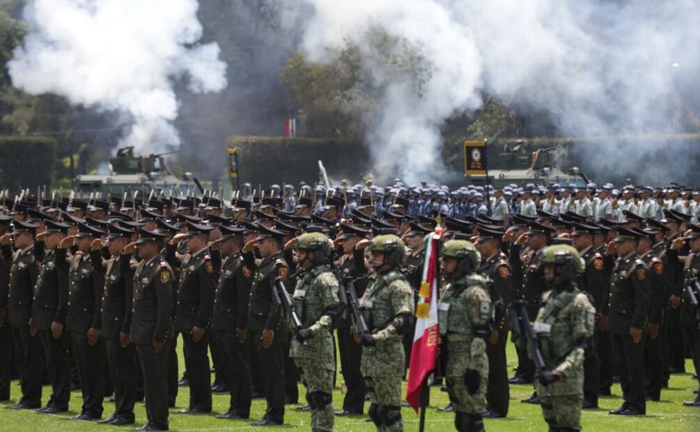 Conmemoran el 202 aniversario de la creación del Estado Mayor, en ceremonia encabezada por el secretario de la Defensa Nacional, general Ricardo Trevilla Trejo (05/09/25) Foto: Carlos Mejía/EL UNIVERSAL