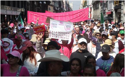 "¡Democracia sí, dictadura no!"; Así se vivió la marcha por la democracia en los estados