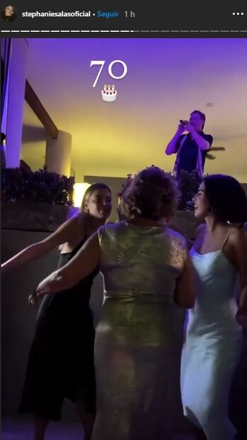 Stephanie y Michelle Salas celebran los 70 años de Sylvia Pasquel