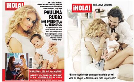 Paulina Rubio presenta a su hijo Eros