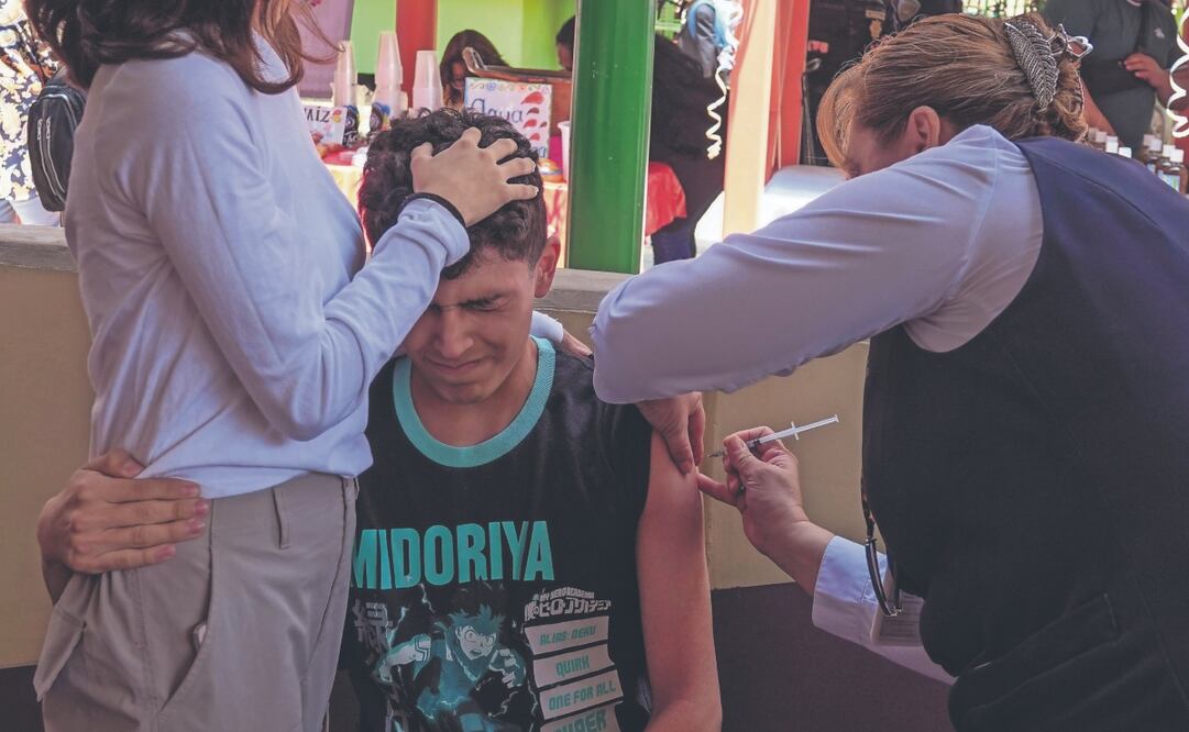 El sector salud realizó a finales de 2024 y principios de 2025 las campañas de vacunación. Foto: de ROGELIO MORALES. CUARTOSCURO